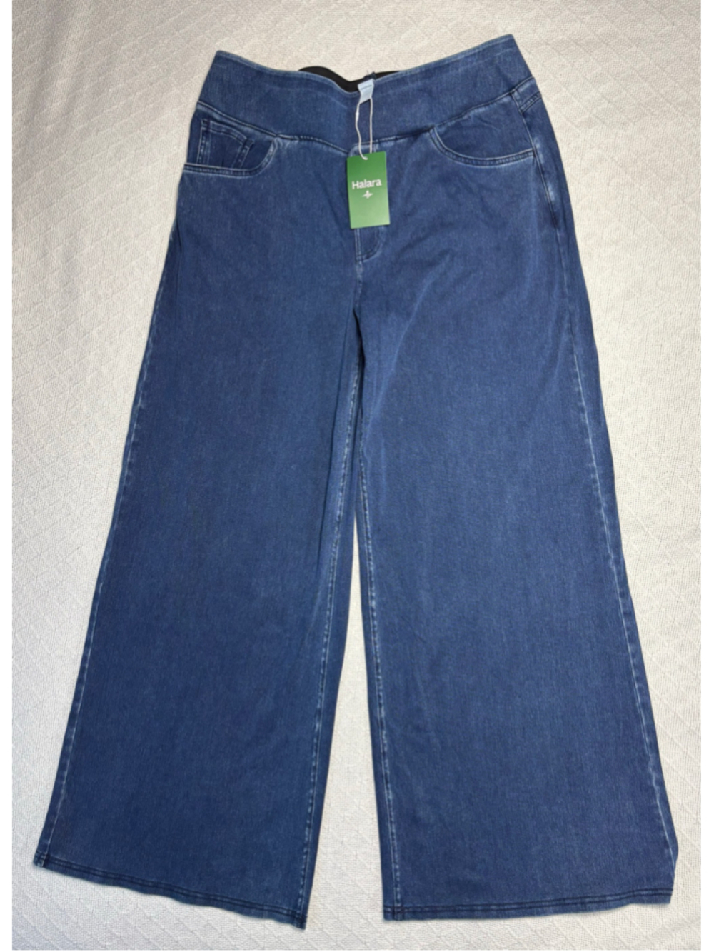 Halara Flex Denim High Waist Wide Leg Pant Stretch Jean XL NWD Streetwear Comfy
